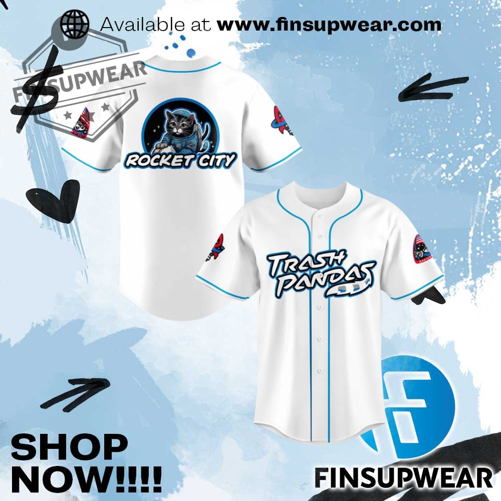 Trash Pandas Cat Night 2025 Limited Edition Baseball Jersey finsupwear 1