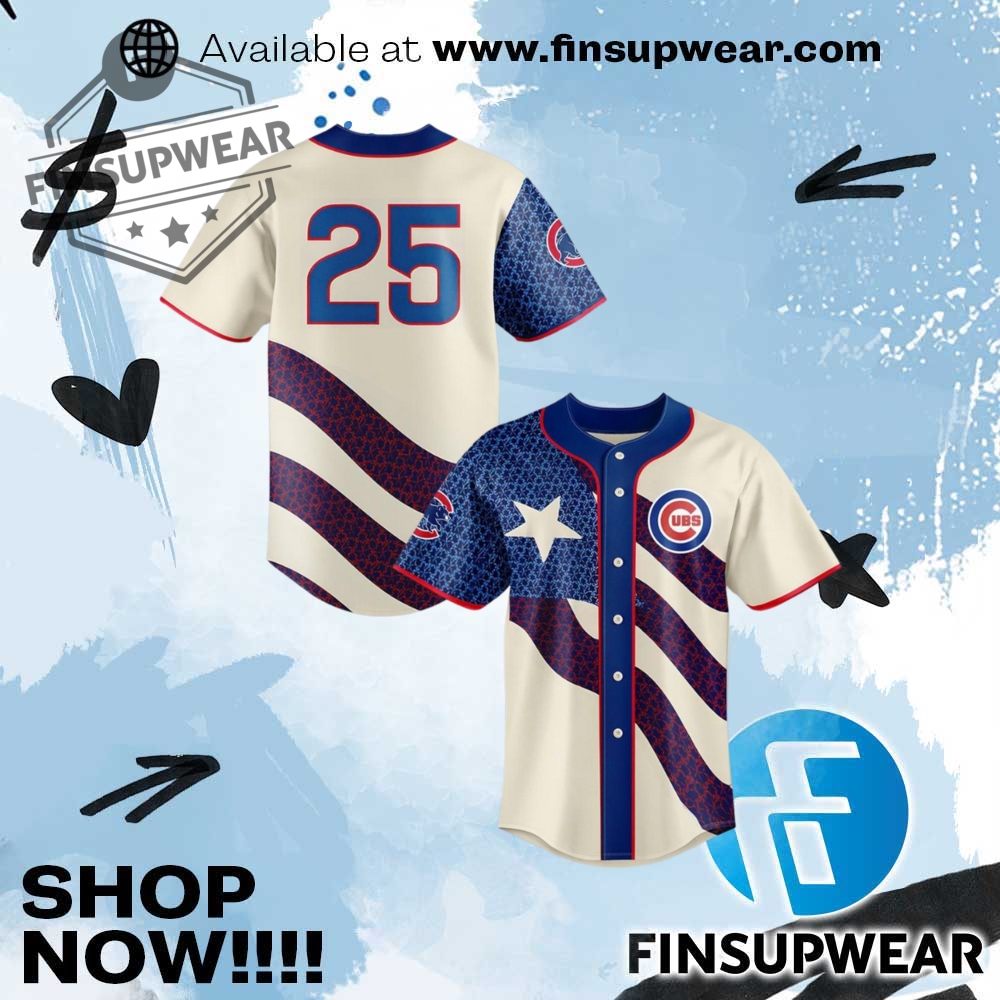 Chicago Cubs Puerto Rican Heritage Special Edition Baseball Jersey