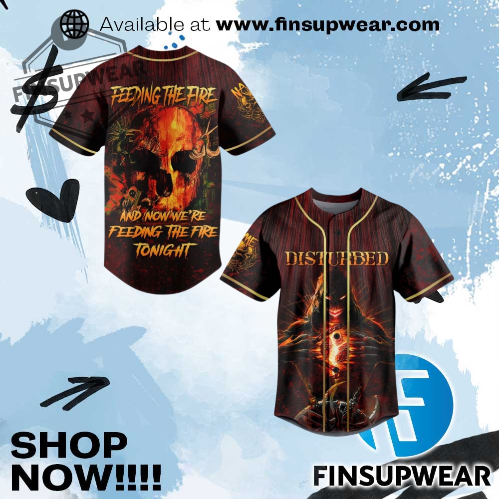Disturbed Feeding The Fire Limited Edition Baseball Jersey