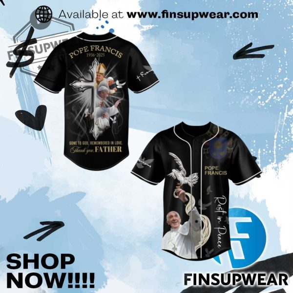 Pope Francis Baseball Jersey finsupwear 1