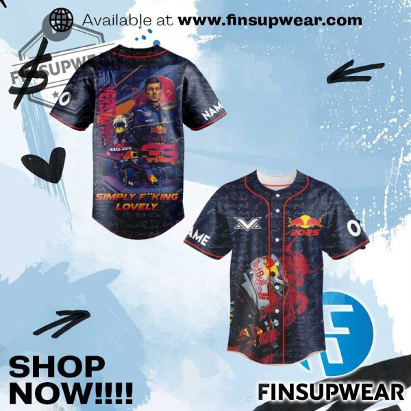 Max Verstappen Baseball Jersey finsupwear 1