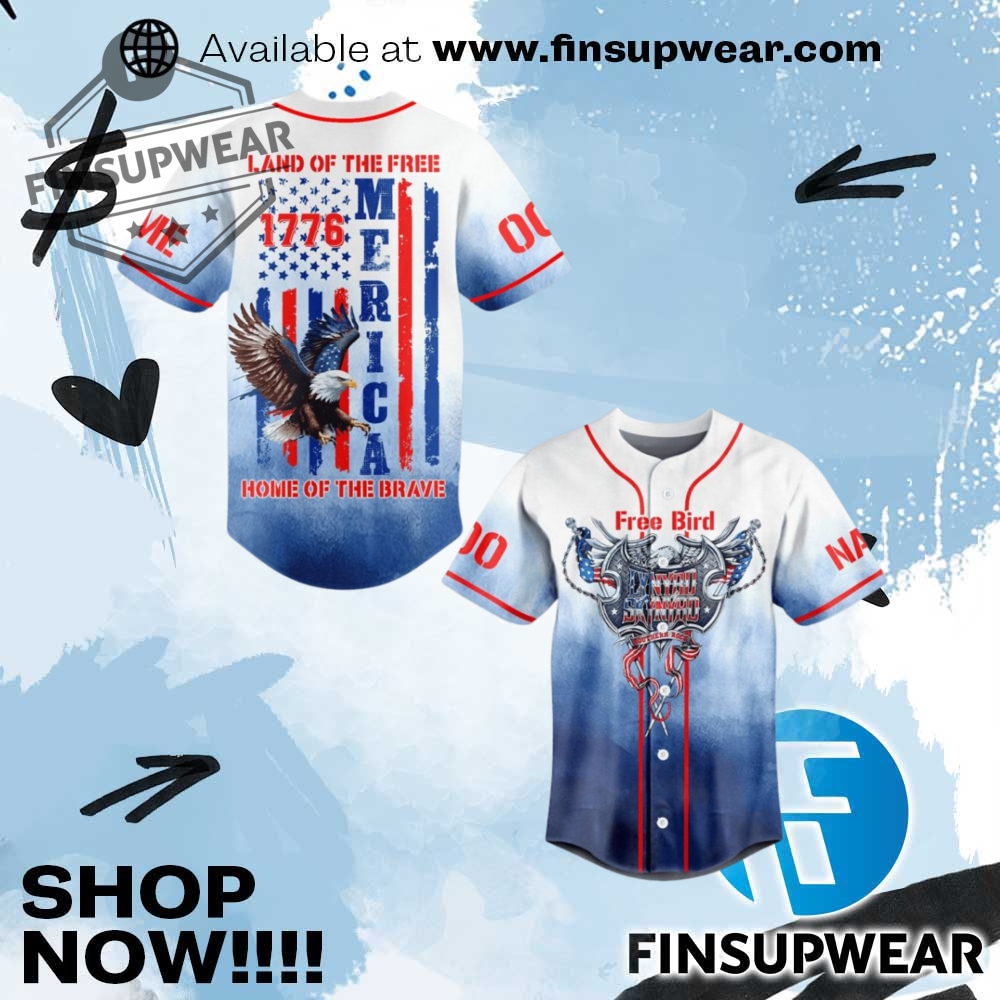 Lynyrd Skynyrd Baseball Jersey 1 Lynyrd Skynyrd Baseball Jersey