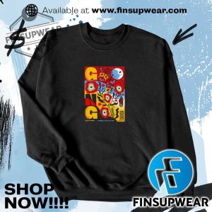 Gong Band Poster For Outer Waves Festival 2025 Invisible Wind Factory In Liverpool Shirt finsupwear 3