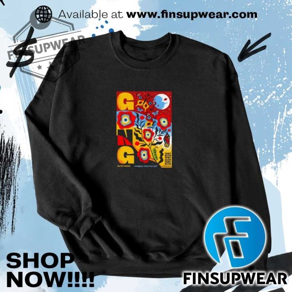 Gong Band Poster For Outer Waves Festival 2025 Invisible Wind Factory In Liverpool Shirt finsupwear 3