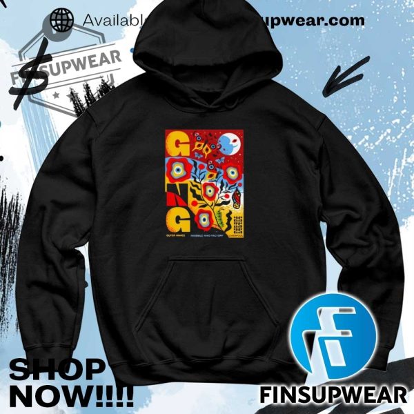 Gong Band Poster For Outer Waves Festival 2025 Invisible Wind Factory In Liverpool Shirt finsupwear 4