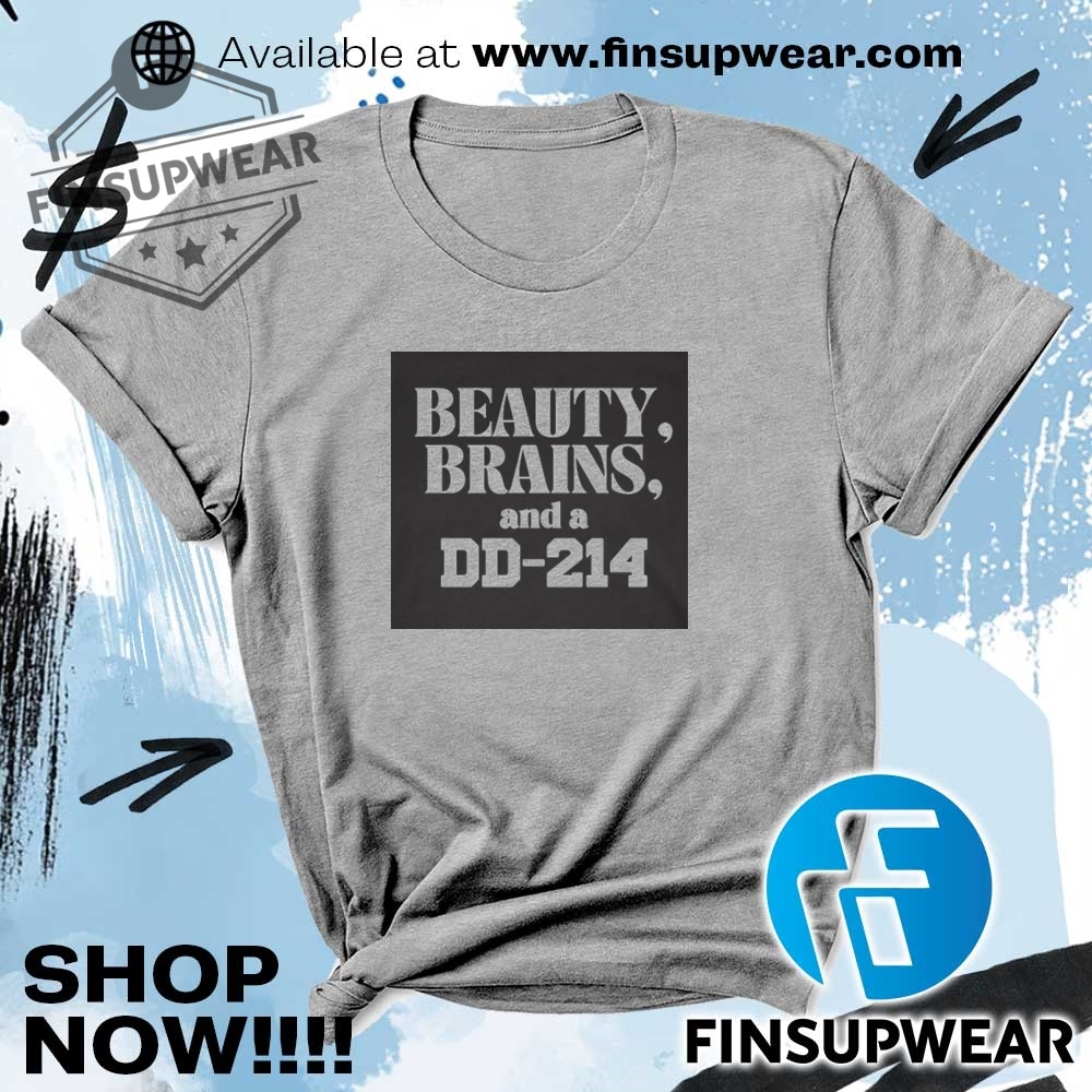 Beauty Brains And A Dd214 Shirt Sweatshirt Sweater 6 Beauty brains and a DD-214 shirt Sweatshirt Sweater