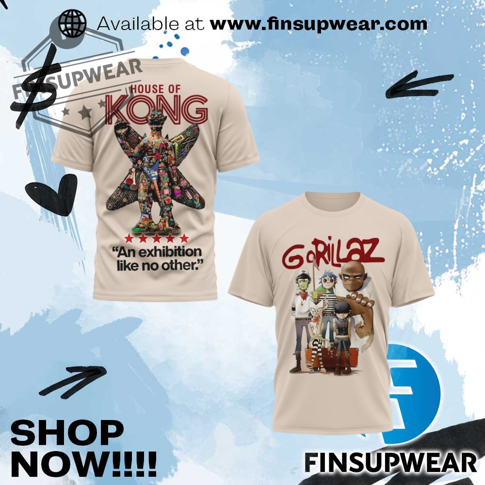 Gorillaz House Of Kong Tshirt finsupwear 1 1
