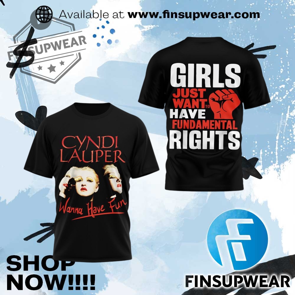 Top Trending Summer 2025: The 3D Sports T-Shirts You Need Now 3 Cyndi Lauper Girls Just Want To Have Fun Tshirt