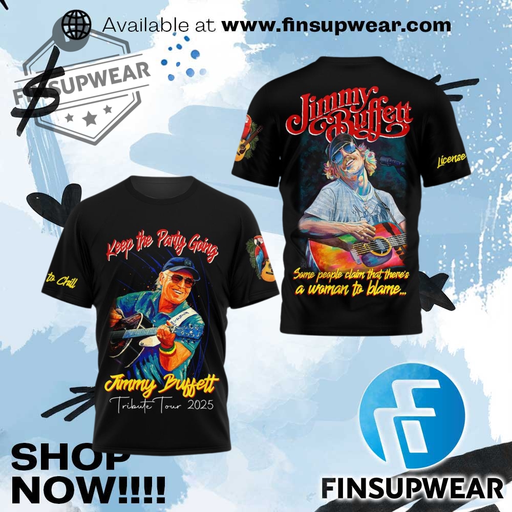Top Trending Summer 2025: The 3D Sports T-Shirts You Need Now 7 Jimmy Buffett Tribute Tour 2025 Tshirt