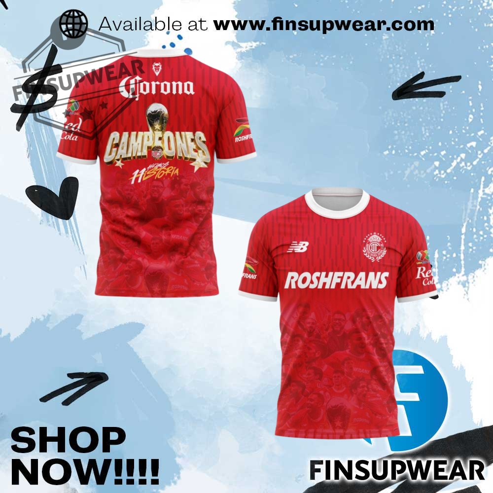 Top Trending Summer 2025: The 3D Sports T-Shirts You Need Now 10 Toluca Campeones 2025 Tshirt