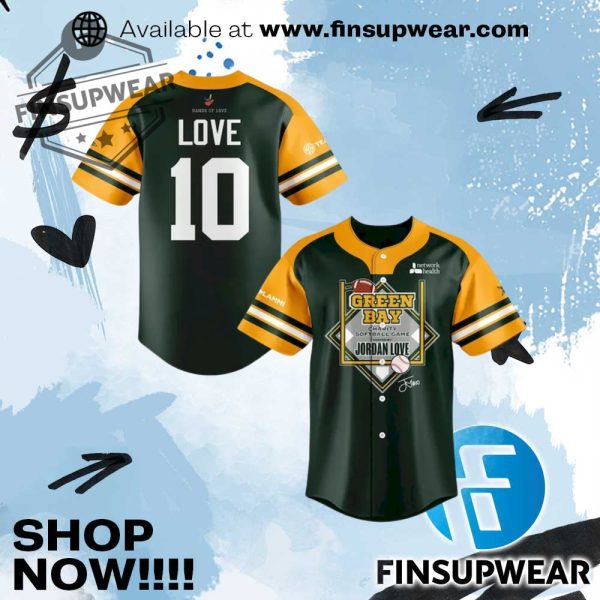 Green Bay Packers X Jordan Love Special 2025 Baseball Jersey finsupwear 1