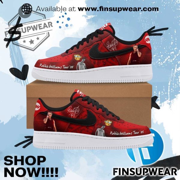Robbie Williams Britpop Tour 2025 Limited Edition Air Force 1 finsupwear 1