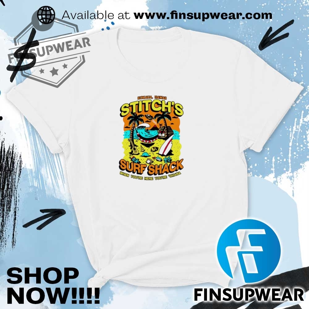 Stitchs Surf Shack When Youre Here Youre Ohana Shirt 9 Stitch’s Surf Shack when you’re here you’re ‘Ohana shirt