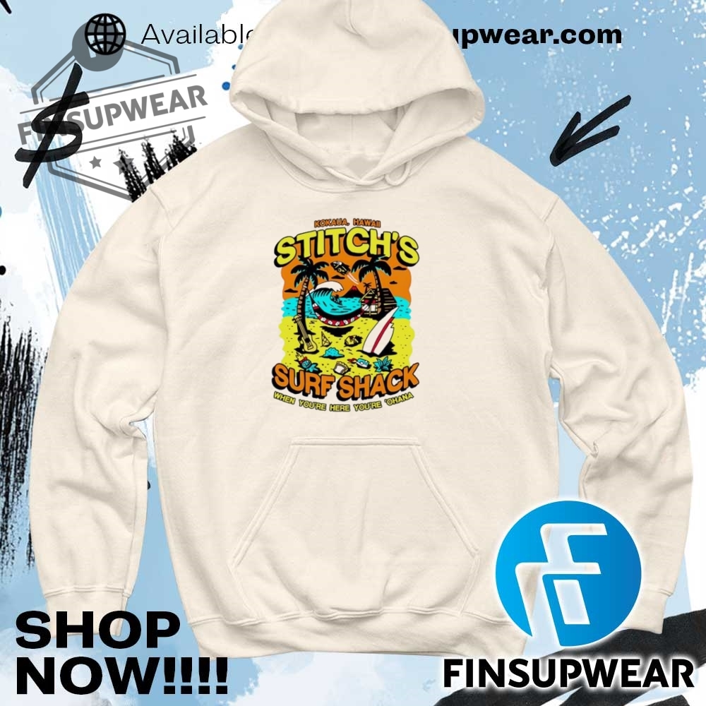 Stitchs Surf Shack When Youre Here Youre Ohana Shirt 11 Stitch’s Surf Shack when you’re here you’re ‘Ohana shirt