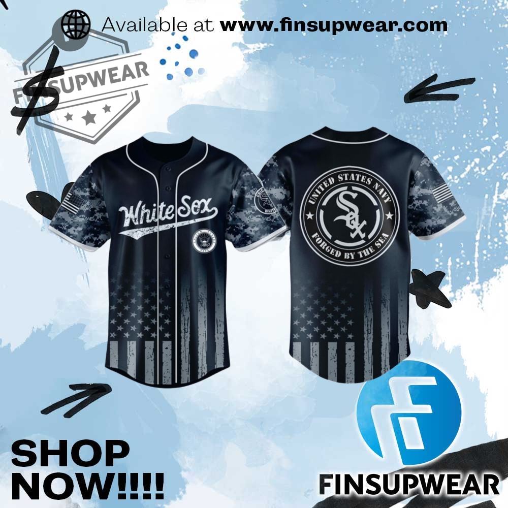White Sox Us Navy Military Jersey 2025 finsupwear 1
