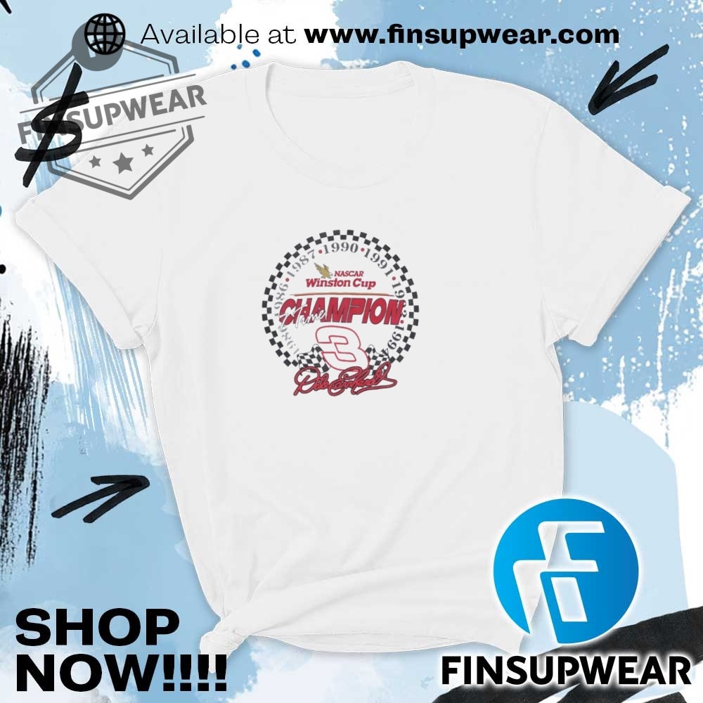 Dale Earnhardt Nascar Winston Cup Champion 7 Time Signature Shirt 9 Dale Earnhardt Nascar Winston Cup Champion 7 Time signature shirt