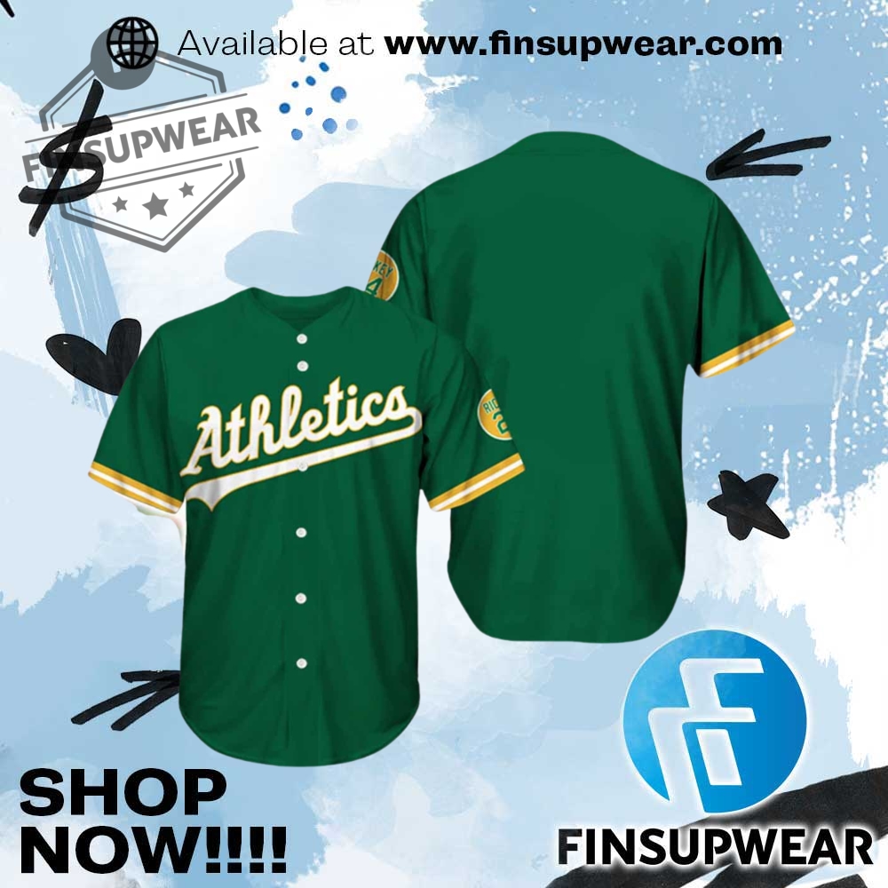 Top Trending 2025: Must-Have Hockey Jerseys, Basketball Jerseys and Baseball Jerseys 4 2025 Athletics Spring Baseball Jersey