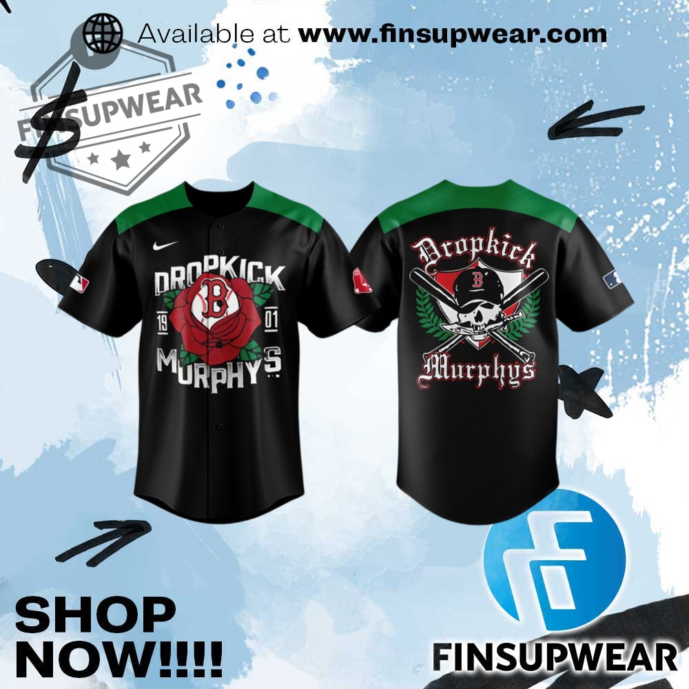 Top Trending 2025: Must-Have Hockey Jerseys, Basketball Jerseys and Baseball Jerseys 6 Boston Red Sox X Dropkick Murphys Night 2025 Baseball Jersey