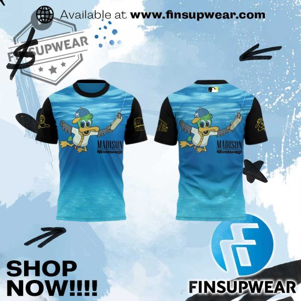 Madison Mallards Baseball Alternate Neverminds Shirt finsupwear 1