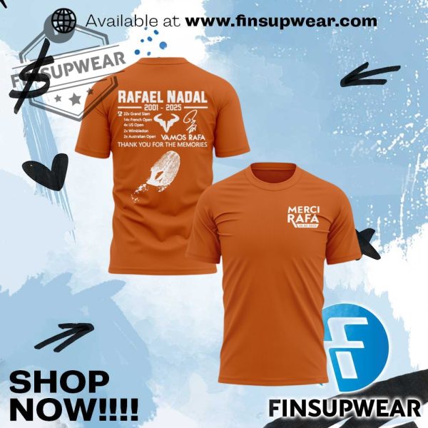 Rafael Nadal Merci Rafa Thank You For The Memories Shirt finsupwear 1