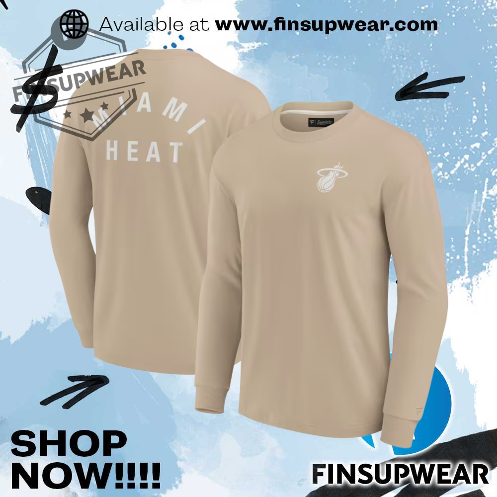 Miami Heat Fanatics Unisex Elements Super Soft Long Sleeve Tshirt