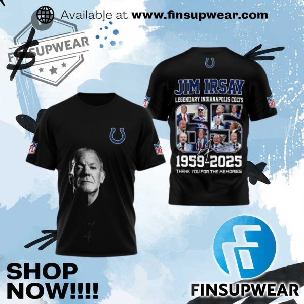 Jim Irsay Legendary Indianapolis Colts 19592025 Shirt finsupwear 1
