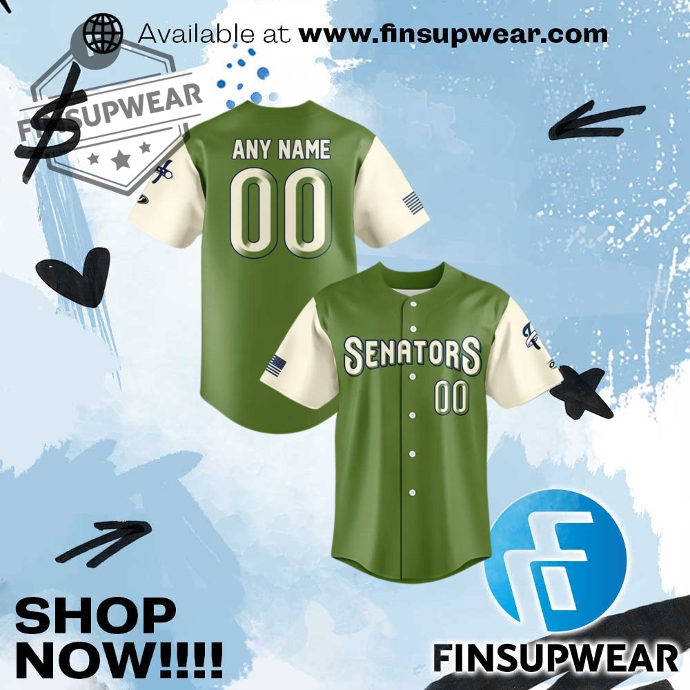 Harrisburg Senators Military Appreciation Night Special Edition Baseball Jersey
