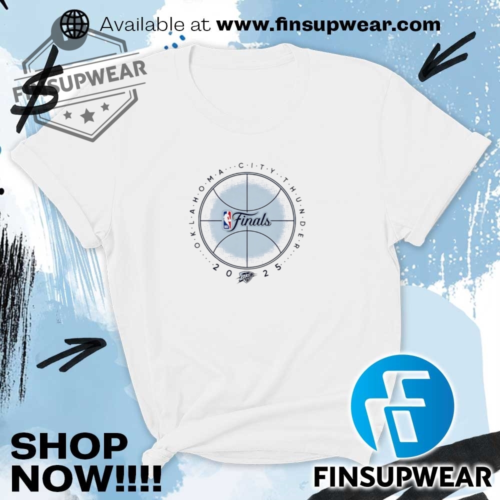 Okc Thunder 2025 Nba Finals Basketball Outline Shirt