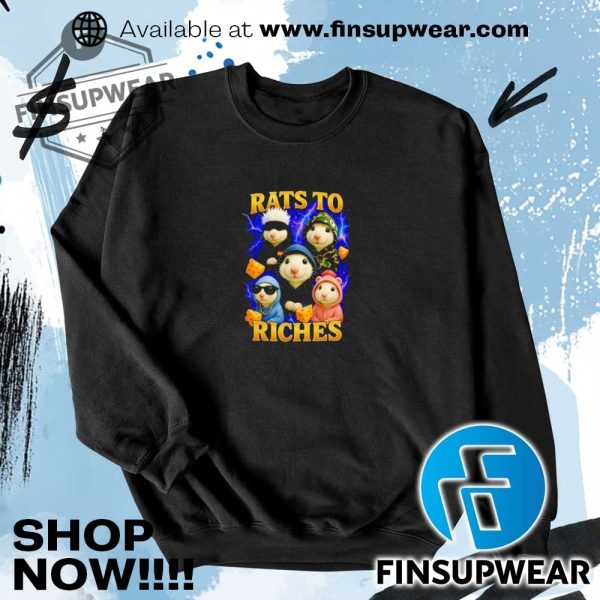 Rats To Riches Cheese Lightning Shirt finsupwear 3