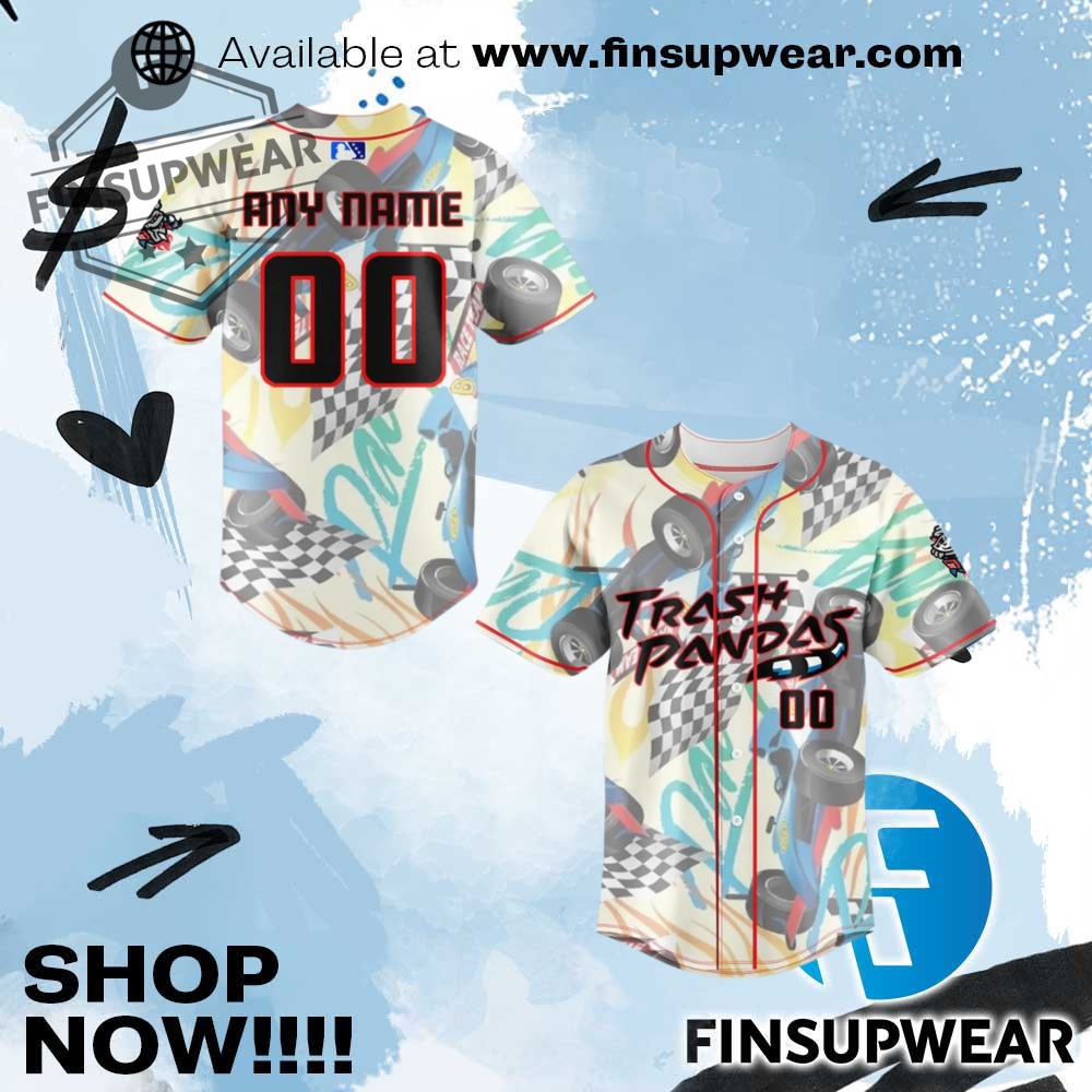 Top Trending 2025: Must-Have Hockey Jerseys, Basketball Jerseys and Baseball Jerseys 7 Rocket City Trash Pandas Racing Night Limited Edition Baseball Jersey