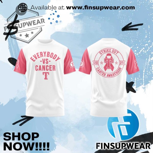 Texas Rangers X Everybody Vs Cancer Awareness Day 2025 Shirt finsupwear 1