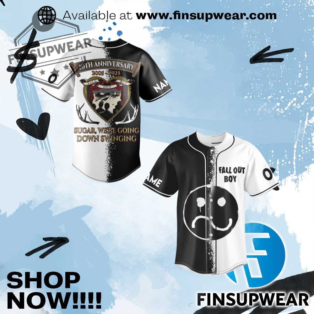Top Trending 2025: Must-Have Hockey Jerseys, Basketball Jerseys and Baseball Jerseys 12 Fall Out Boy 20Th Anniversary Baseball Jersey