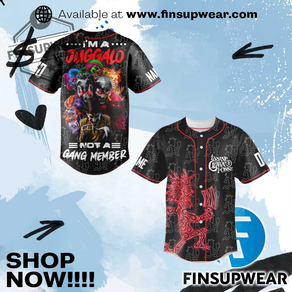 Top Trending 2025: Must-Have Hockey Jerseys, Basketball Jerseys and Baseball Jerseys 13 Insane Clown Posse Baseball Jersey I Am A Juggalo Not A Gang Member Jersey