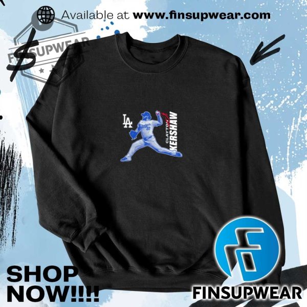 Clayton Kershaw Los Angeles Dodgers Player Graphic Shirt finsupwear 3