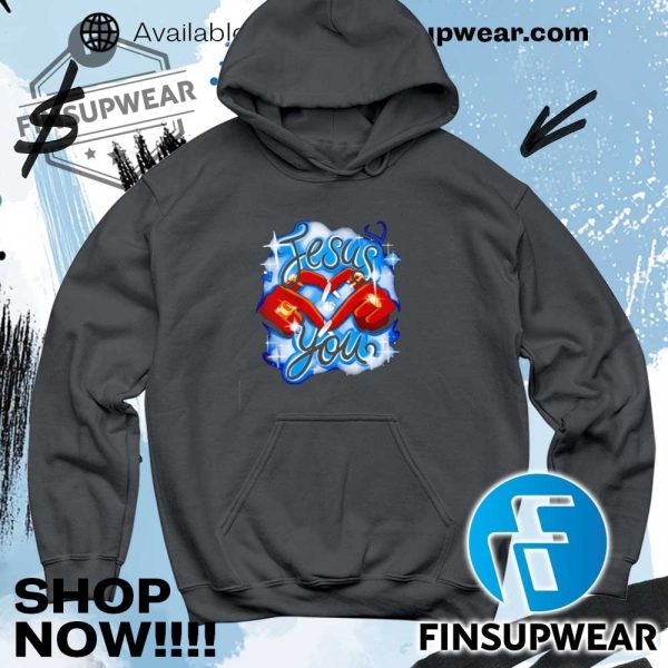 Jesus Loves You Shirt Hoodie Long Sleeve Vintage finsupwear 5