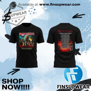 Iron Maiden Run For Your Lives World Tour 2025 Shirt finsupwear 1