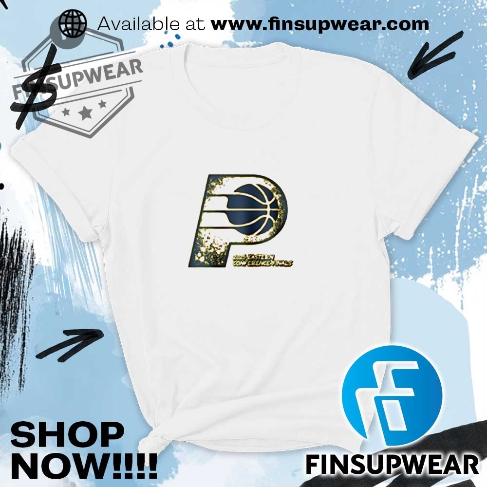 Indiana Pacers 2025 Eastern Conference Finals Logo Shirt finsupwear 1 1