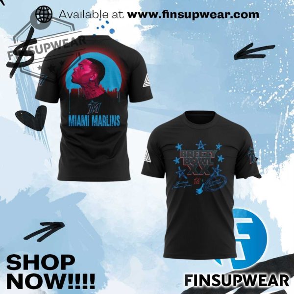 Miami Marlins X 2025 Breezy Bowl Xx Concert Shirt finsupwear 1