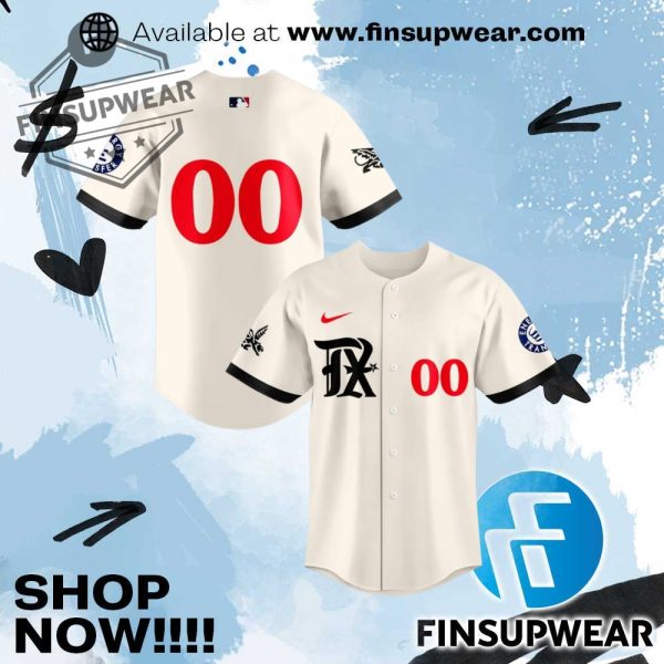 Texas Rangers City Connect Uniform Baseball Jersey finsupwear 1