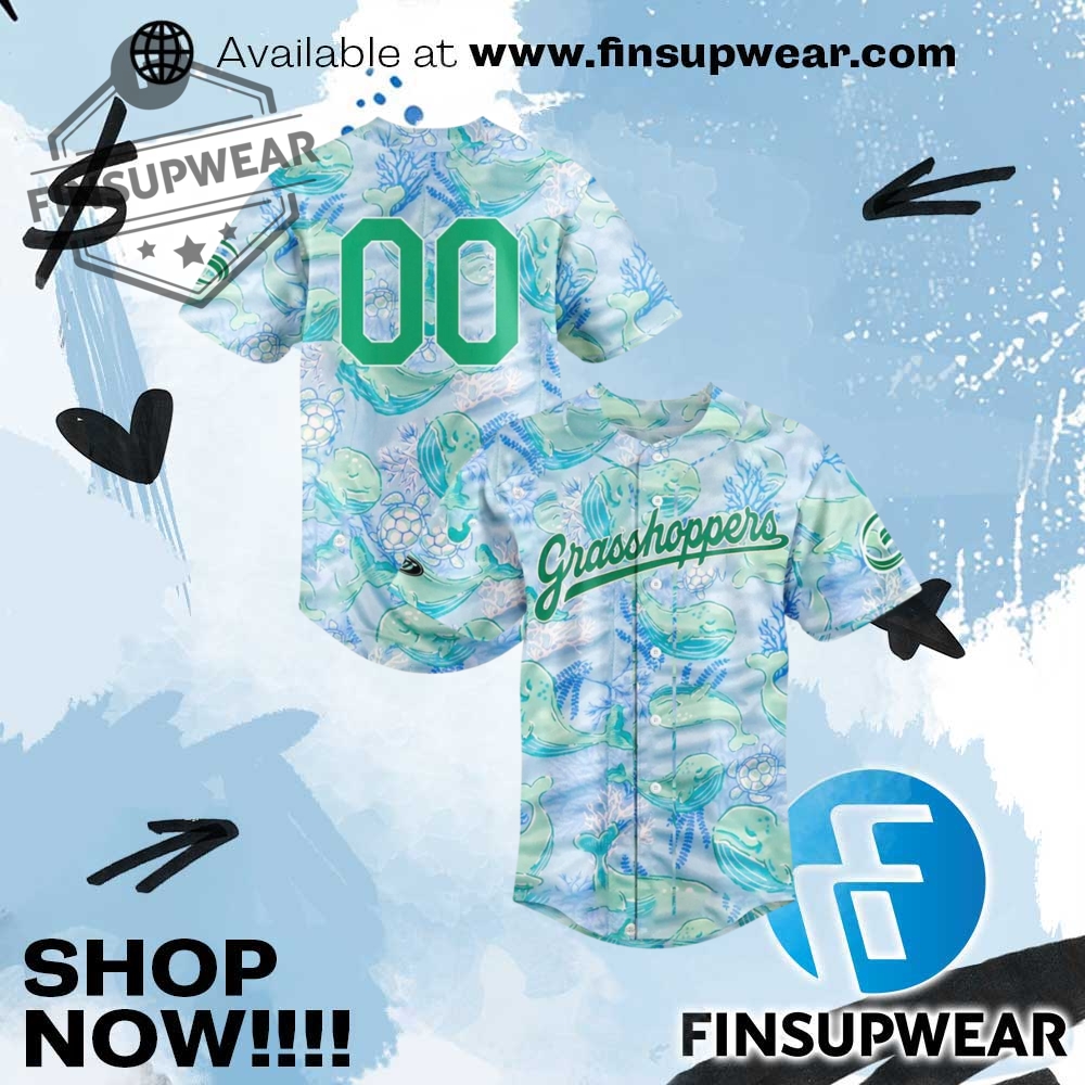 Greensboro Grasshoppers Simply Southern Night Baseball Jersey 1 Greensboro Grasshoppers Simply Southern Night Baseball Jersey