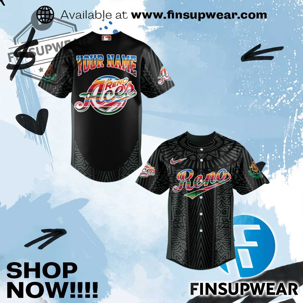 Reno Aces Mexican Heritage Night Limited Edition Baseball Jersey 1 Reno Aces Mexican Heritage Night Limited Edition Baseball Jersey