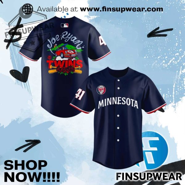 Minnesota Twins Joe Ryan X Homage X Grateful Dead Baseball Jersey finsupwear 1