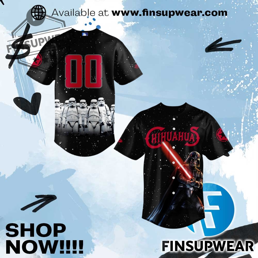 El Paso Chihuahuas Star Wars Limited Edition Baseball Jersey 1 El Paso Chihuahuas Star Wars Limited Edition Baseball Jersey