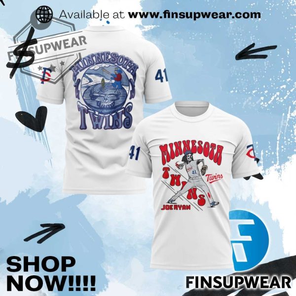 Minnesota Twins Joe Ryan X Grateful Dead Tshirt finsupwear 1