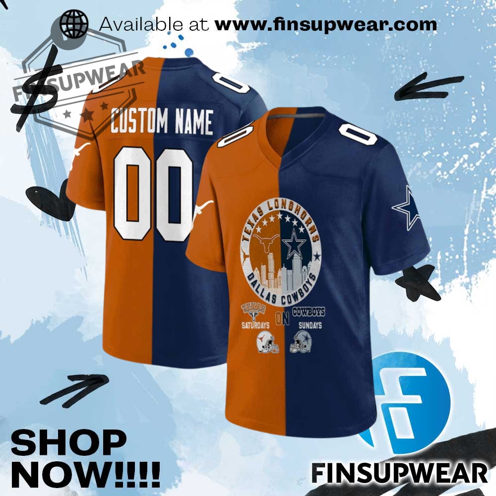 Longhorns On Saturdays Cowboys On Sundays Jersey