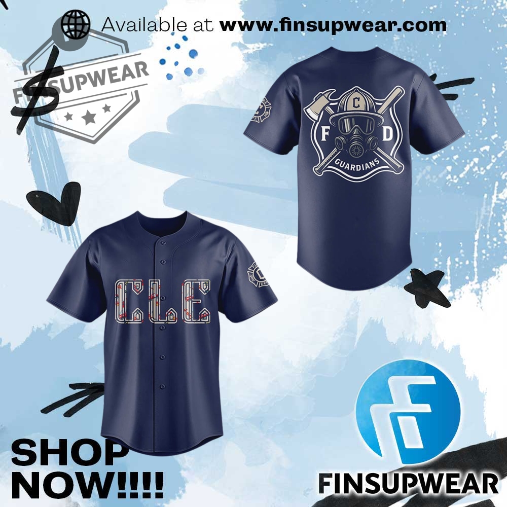 Guardians Firefighter Appreciation Night 2025 Jersey 1 Guardians Firefighter Appreciation Night 2025 Jersey