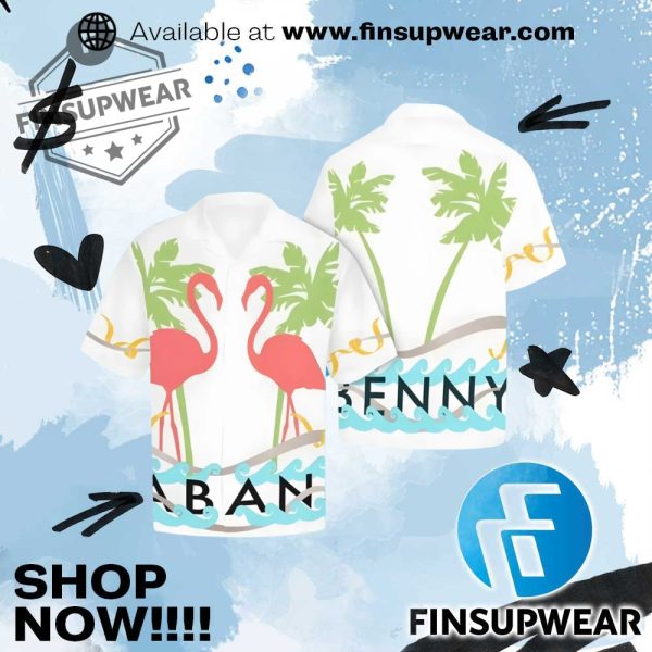 Jason Kelce Pink Flamingo Hawaiian Shirt finsupwear 1
