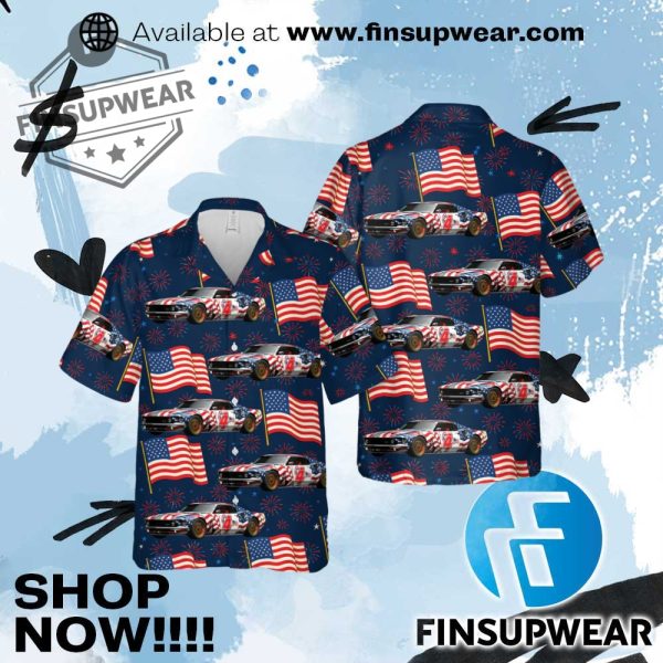 Ford Mustang Gran Turismo Sport Livery Hawaiian Shirt finsupwear 1