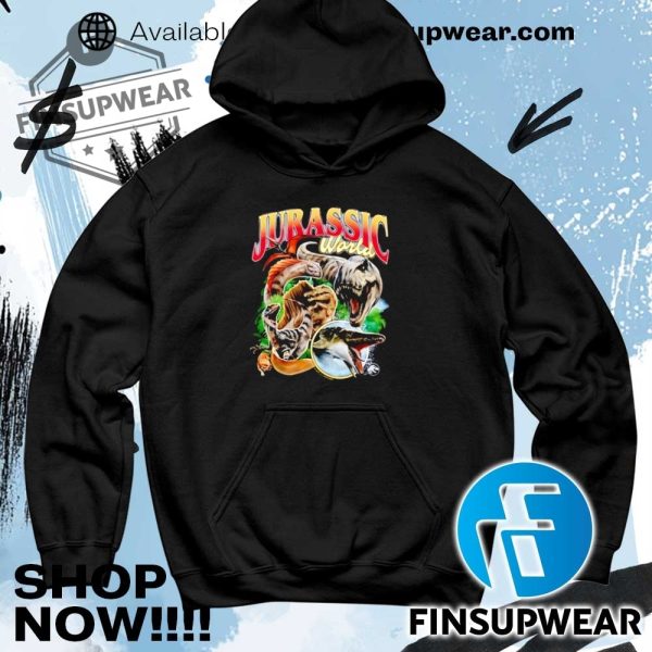Dinosaur Jurassic World Shirt Hoodie Crewneck finsupwear 4