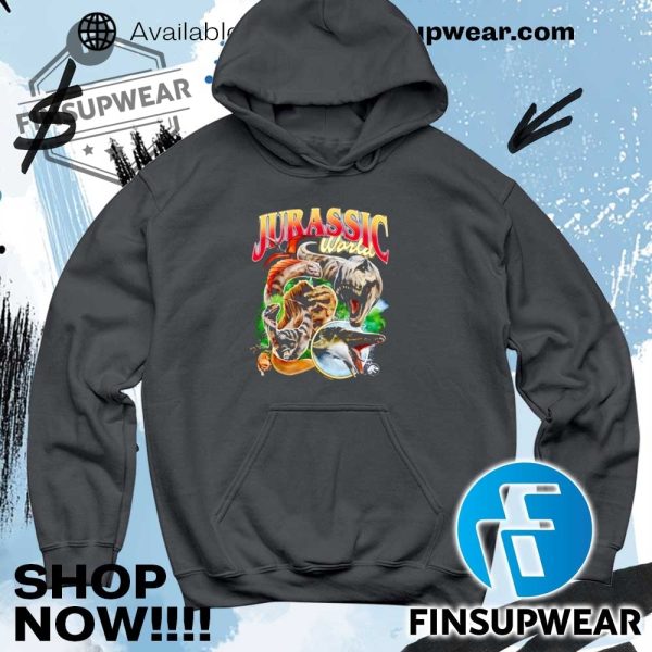 Dinosaur Jurassic World Shirt Hoodie Crewneck finsupwear 5